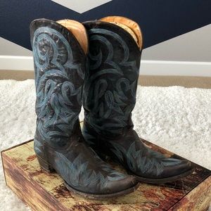 Old Gringo Lauren Boots Blue / Brown Size 10
